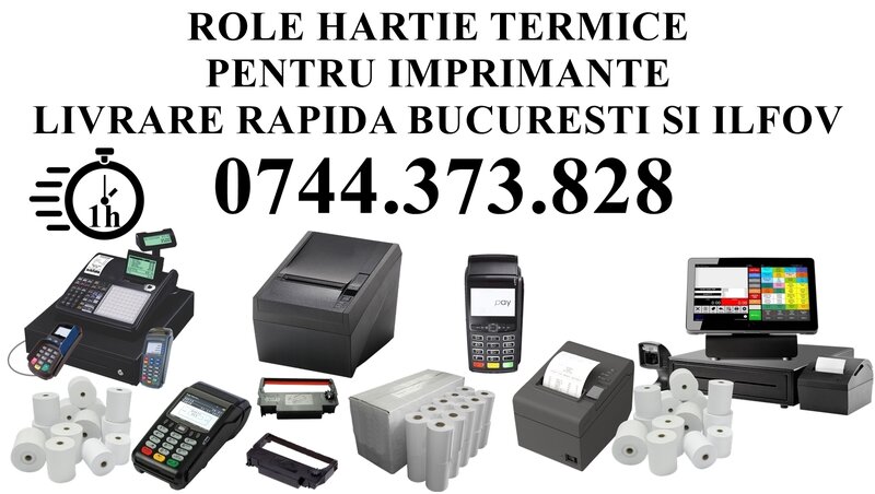 Rola hartie bonuri, chitante, facturi - gama diversificata
